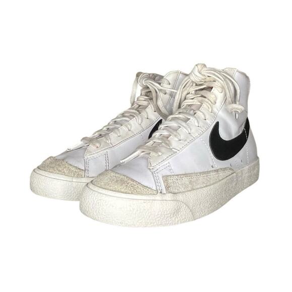 Nike Blazer Mid '77 Vintage Sneakers White/Black CZ1055-100 W8 - Picture 2 of 6